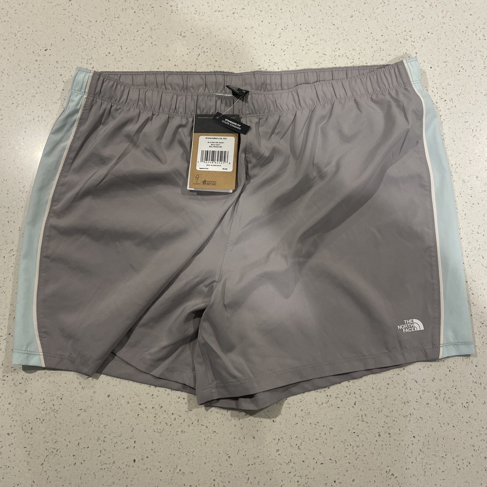 North Face Elevation Women's Bike Shorts Gray Sz XXL Fast Dry Lined NWT